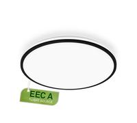 BRILONER - EEK A LED Ceiling lamp Efficient with 8.5W at 1800lm, Approx. 50,000h Light, indirect Light, LED lamp, LED Ceiling Light, Living Room lamp, LED Panel, Kitchen lamp, 33x6 cm, Black