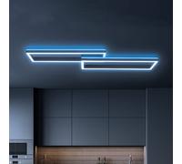 Briloner LED ceiling lamp Frame 2-bulb RGBW Backlight 119.5 cm