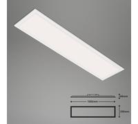 Briloner LED ceiling lamp Piatto S dimmable CCT white 100x25cm