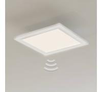 Briloner LED ceiling lamp Piatto, sensor, 29.5 x 29.5 cm