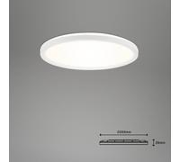 Briloner LED ceiling lamp Slim S dimmable CCT white Ø 29 cm