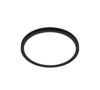 BRILONER - LED Ceiling lamp with indirect Light, Flat, Neutral White Light, LED lamp, LED Ceiling Light, Living Room lamp, LED Panel, Kitchen lamp, Ceiling Lighting, 24x3 cm, Black