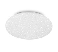 BRILONER - LED Ceiling lamp with Starry Sky, Neutral White Light, LED, Ceiling Lighting, Living Room, Kitchen, Hallway, 38 x 7 cm (DxH), White