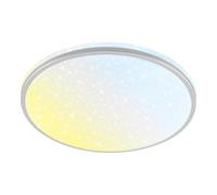 Briloner Led Ceiling Light Bathroom Living Room Lamp Dimmable Remote Cct Chrom 33Cm, 22W, 2400Lm