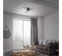 Briloner LED Ceiling Light Black 40X35Cm 15W 2200Lm Warm Lamp Glitter Effect