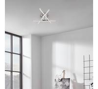 Briloner LED Ceiling Light Chrome 40x35cm 15W 2200lm Warm White Lamp Glitter