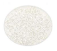 Briloner Led Ceiling Light Flush 2400Lm Floral Design Star Effect 20W 380mm White