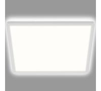 Briloner LED Panel, Light, Ceiling lamp incl. backlighting Effect, 18 watts, 2,400 lumens, 4,000 Kelvin, White, Square, x 29.3cm, W