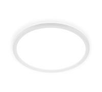 BRILONER - LED Ceiling Light, Slim, Backlight, Neutral White, IP44 Splash-Proof, Bathroom Light, Bathroom Lights Ceiling, LED Panel, Kitchen Lights, 29 x 3 cm, White