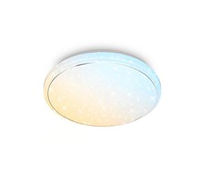 Briloner LED ceiling light Star, white, star decoration, CCT, dimmable