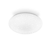 BRILONER - LED Ceiling Light, Starry Sky Effect, Dimmable, Very Bright, Neutral White, Ceiling Lights Living Room, LED Lights for Bedroom, Kitchen Light, 28 x 6.5 cm, White