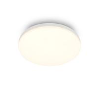 BRILONER - LED Ceiling Light, Warm-White 3000K, 12W Module at 1300lm, Ceiling Lights Living Room, LED Lights for Bedroom, Kitchen Light, Hallway, 22 x 6 cm, White