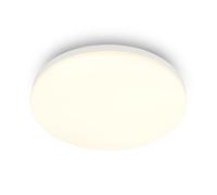 BRILONER - LED Ceiling Light, Warm-White 3000K, 18 W Module at 1850 lm, Ceiling Lights Living Room, LED Lights for Bedroom, Kitchen Light, Hallway, 26 x 6 cm, White