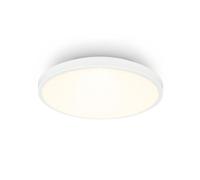 BRILONER - LED Ceiling Light with Decorative Cover, Warm White Light Colour, LED Light, Ceiling Lights for Living Room, Ceiling Lights Bedroom, Ceiling Light Lounge, 24 X 6 cm, White