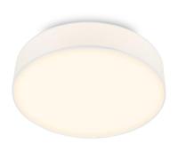 BRILONER - LED Ceiling Light with Fabric Shade, 24W 1600lm, 3000K Warm White, Ceiling Lights Living Room, LED Lights for Bedroom, Kitchen Light, 38 x 10.5 cm, White