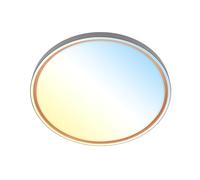 BRILONER - LED Ceiling Light with Remote Control, dimmable, CCT Warm to Cold White, Ceiling Lights Living Room, Bedroom, Lounge, 49 x 6.5 cm, Anthracite