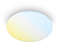 BRILONER - LED Ceiling Light with Remote Control, dimmable, Night Light, Warm White to Cool White, Ultra Bright, Living Room, Bedroom, 56 x 10 cm, White