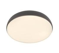 BRILONER - LED Ceiling Light with Remote Control, Dimmable, Warm White to Neutral White, LED Light, Ceiling Lights for Living Room, Ceiling Lights Bedroom, Ceiling Light Lounge, 35X8.5cm, Anthracite