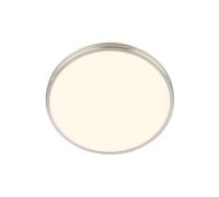 BRILONER - LED Ceiling Light with Shade, Warm White Light 10.5W 1200lm, lamp, Living Room, Kitchen, Hallway, 24 x 6 cm, matt Nickel