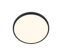 BRILONER - LED Ceiling Light with Shade, Warm White Light 10.5W 1200lm, lamp, Living Room, Kitchen, Hallway, 24 x 6 cm, Black