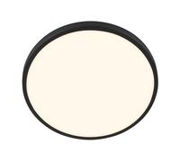 BRILONER - LED Ceiling Light with Shade, Warm White Light 17.5W 2400lm, lamp, Living Room, Kitchen Lighting, Hallway, 33 x 6 cm, Black