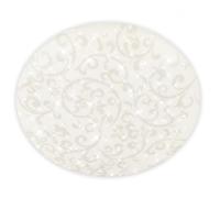 LED Ceiling Light Flush 2400lm Floral Design Star Effect 20W 380mm White [EEK: E]