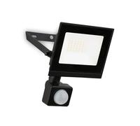 BRILONER - LED Floodlight Outdoor with Motion Sensor, Neutral White, 20W 1800lm, Adjustable, IP65 Dust and Water Resistant, Security Light, Exterior Spotlight, Garden, Garage, 11x17x4 cm, Black