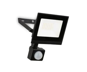 BRILONER - LED Floodlight Outdoor with Motion Sensor, Neutral White, 20W 1800lm, Adjustable, IP65 Dust and Water Resistant, Security Light, Exterior Spotlight, Garden, Garage, 11x17x4 cm, Black