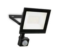 BRILONER - LED Floodlight Outdoor with Motion Sensor, Neutral White, 30W 2700lm, Adjustable, IP65 Dust and Water Resistant, Security Light, Exterior Spotlight, Garden, Garage, 14x19x4 cm, Black