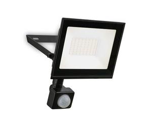 BRILONER - LED Floodlight Outdoor with Motion Sensor, Neutral White, 30W 2700lm, Adjustable, IP65 Dust and Water Resistant, Security Light, Exterior Spotlight, Garden, Garage, 14x19x4 cm, Black