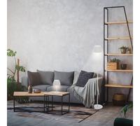 Briloner LED floor lamp Brilo unplugged Riffle, white, touch dimmer