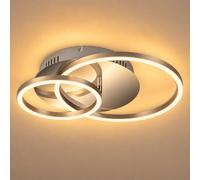 Briloner LED Flush Mount Frame Chrome/Alu 39x30cm 30W Warm White 3-Step Dimmable