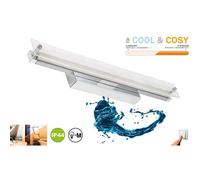 Briloner LED Mirror Light Chrome 45cm 5W 500lm Cool & Cosy 4000K 100% 2700K 75%