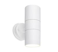 BRILONER - Outdoor Wall Light IP54 Protection Against Splashes of Water and dust, GU10 Socket, max. 7W, Outdoor lamp, Wall Light, Outdoor Lighting, 16x7.5x11 cm, White