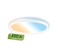 BRILONER - LED Panel with EEC A Light Source, 11,4 W at 2400lm, Slim Design, CCT, Indirect Light, Kitchen Lights Ceiling, LED Panel, Living Room, Office Lights, 29.3 x 3 cm, White