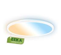 BRILONER - LED Panel with EEC A Light Source, 14,2 W at 3000lm, Slim Design, CCT, Indirect Light, LED Ceiling Panel, Living Room, Kitchen Lights Ceiling, Office Lights, 42 x 3 cm, White