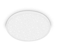 BRILONER - LED Panel with indirect Light, Starry Sky, Neutral White, Ceiling Light, LED Panels, Living Room, Lounge, Hallway, 37.5 x 4.5 cm, White