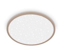 BRILONER - LED Panel with indirect Light, Starry Sky, Neutral White, Ceiling, Panel, Living Room, Lounge, Hallway, 37.5x4.5 cm, Beige