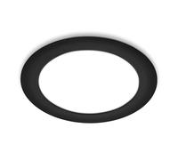 BRILONER - LED Recessed Downlight 230V Flat, Neutral White Light, 18W 1980Lm, Downlight, Ceiling Spotlight, LED Lights, Recessed Spotlights, Spotlight, 68mm Hole Size, 22 X 3 cm, Black