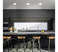 Briloner LED recessed light Jeft, Ø 22 cm, white, 4000K, not dimmable