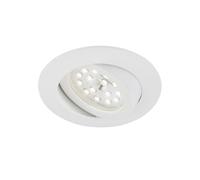 Briloner LED Recessed Light Round White IP23 5W Module 400lm Warm White Swivel