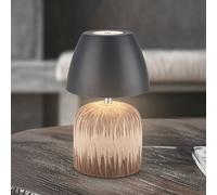 Briloner LED rechargeable table lamp Brilo unplugged Cera, anthracite, 22 cm