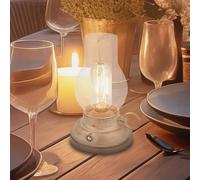Briloner LED rechargeable table lamp Brilo unplugged Kanea, beige, height 18 cm