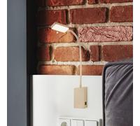 Briloner LED rechargeable table lamp Cielo, beige, height 56 cm, plastic