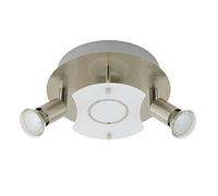Briloner LED Spotlights/Ceiling Lights, Metal, Satin Nickel, GU10, 3 W