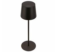 BRILONER - LED Table lamp Cordless IP44 with Touch, dimmable, Rechargeable Battery & Light Source Interchangeable, Bedside, Reading Light, Outdoor, 11 x 33 cm, Black