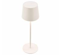 BRILONER - LED Table lamp Cordless IP44 with Touch, dimmable, Rechargeable Battery & Light Source Interchangeable, Bedside, Reading Light, Outdoor, 11 x 33 cm, Off-White