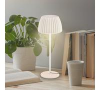 Briloner LED table lamp Loca, antique white, height 36 cm, metal/plastic