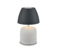 BRILONER LED Table Lamp Rechargeable Bedside Light Cordless Ceramic 2, 5W, 200lm in Black Briloner Black