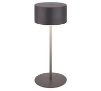BRILONER - Rechargeable LED Table Lamp IP44 with Touch, Dimmable, Light Edge, LED Light, Battery, Cordless, 8X18 cm, Anthracite
